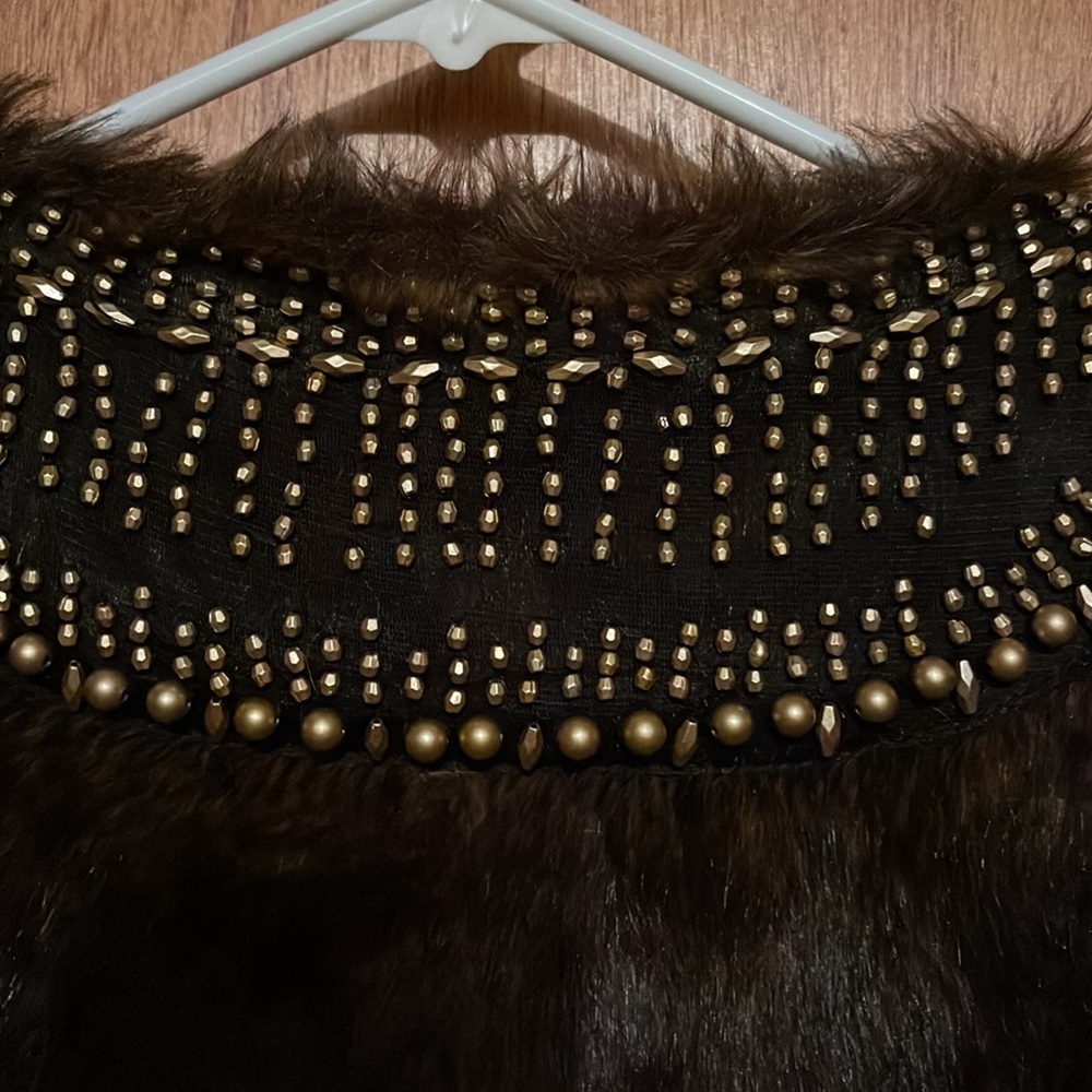 INC Faux fur shell vest - Picture 3 of 4